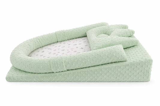 COLCHÓN ANTIREFLUJO + ALMOHADA MOLDEADORA VERDE