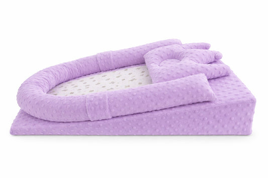 COLCHÓN ANTIREFLUJO + ALMOHADA MOLDEADORA LILA